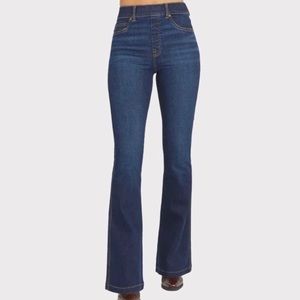 Spanx Pull On Flare Jeans Midnight Shade NWT